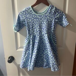 Eleanor Rose Hadlee Circle Dress in Shutterstock Amy Roses Print